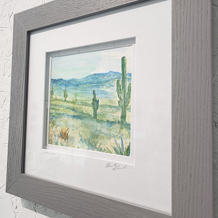 "Western way" watercolor