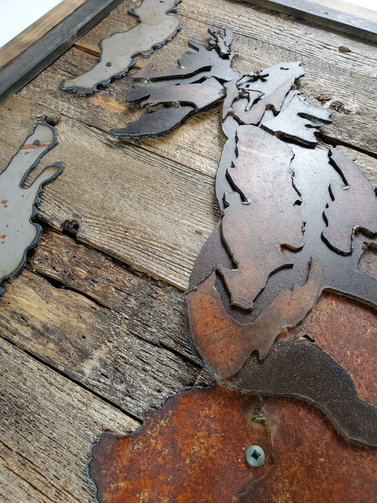 Rustic Metal Art "Moose Scene"