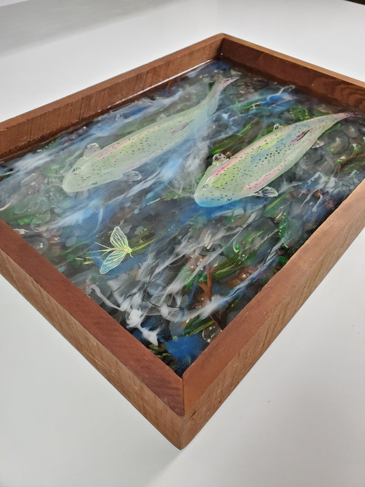 "Rainbows in the river"