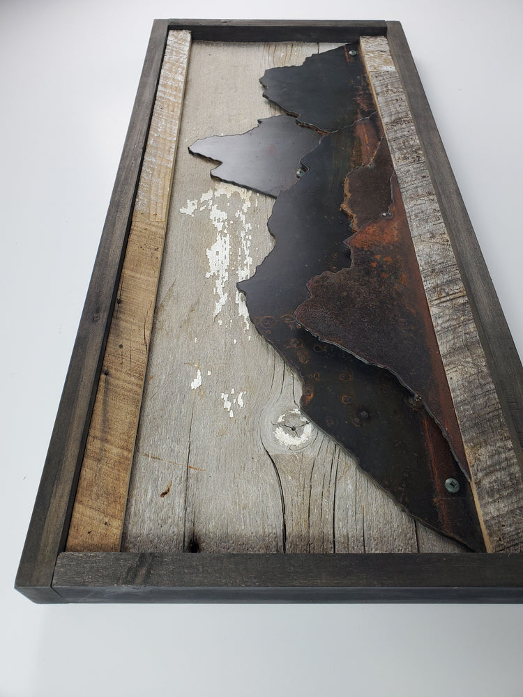 Rustic Metal Art "Mountain Scene"