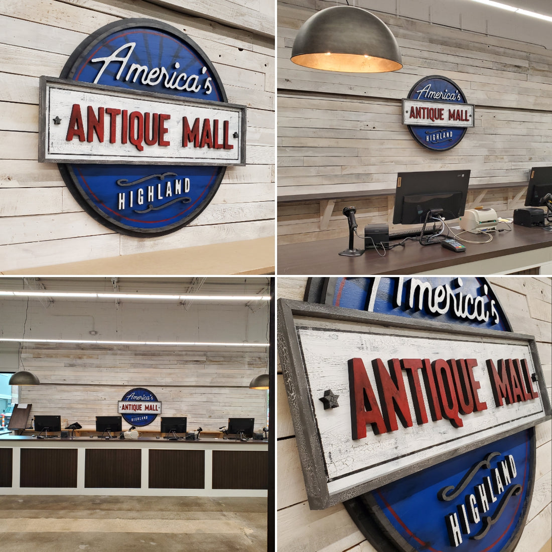 Art Installs at America's Antique Mall - Highland, IN