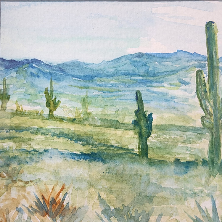 "Western way" watercolor