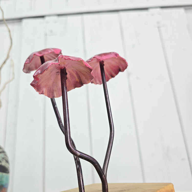 "Little shrooms" Metal sculpture