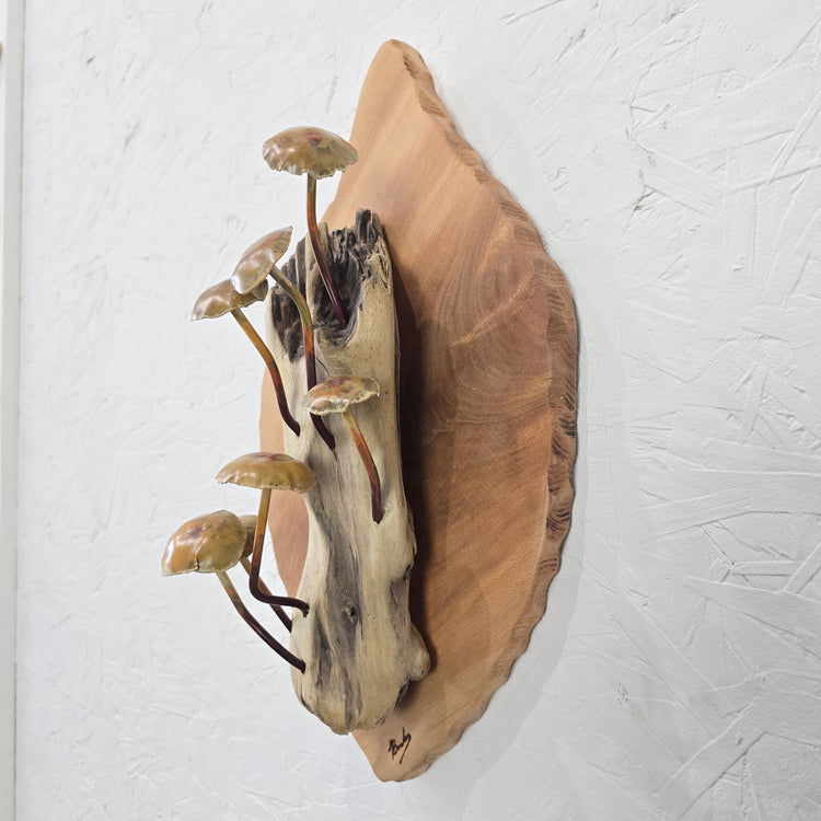"Mushroom madness" Metal sculpture