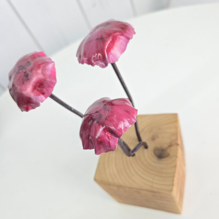 "Little shrooms" Metal sculpture
