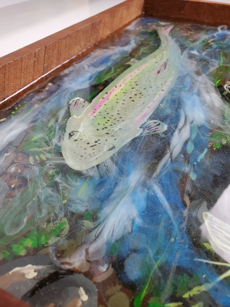 "Rainbows in the river"