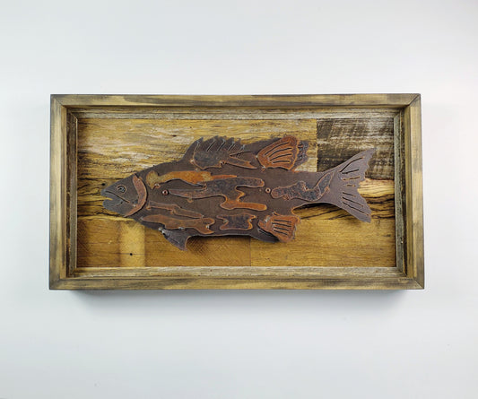 Rustic Metal Art "Bass"