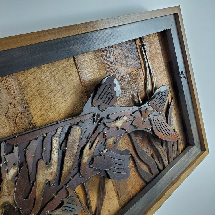 Rustic Metal Art "Musky"