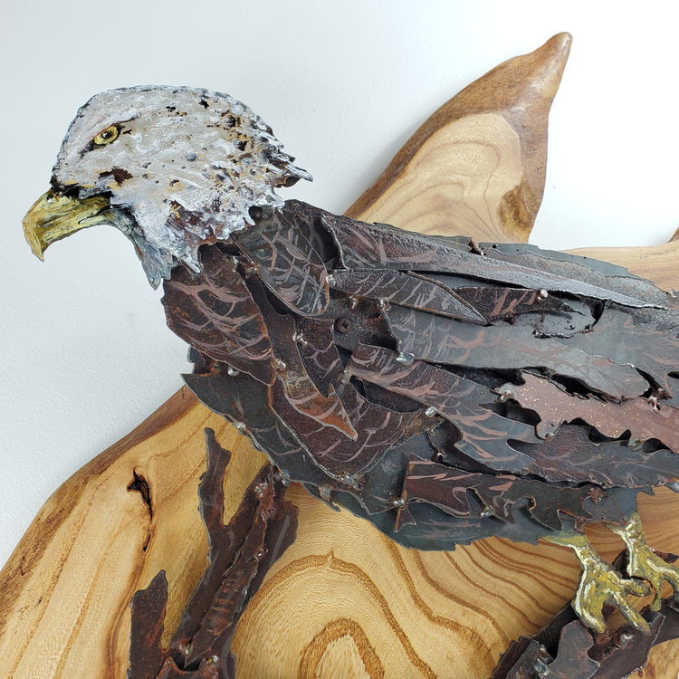 Rustic Metal Art "Baldy"