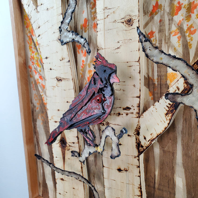 "2 little birds" Mixed media