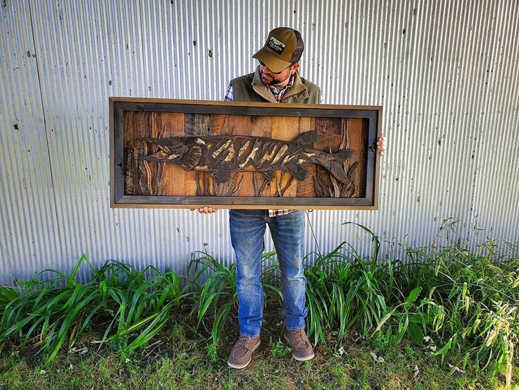 Rustic Metal Art "Musky"